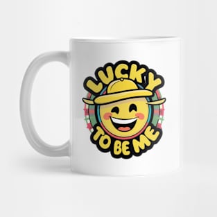 Lucky to be me t-shirt and stickers Mug